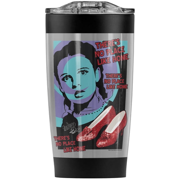 The Wizard Of Oz/Click 3 Times Stainless Steel Tumbler 20 oz Coffee Travel Mug/Cup, Vacuum Insulated & Double Wall with Leakproof Sliding Lid | Great for Hot Drinks and Cold Beverages