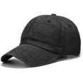 thumbnail image 1 of Washed Baseball Cap Distressed Denim Cotton Dad Hat Adjustable Polo Trucker Unisex Style Hat, 1 of 7