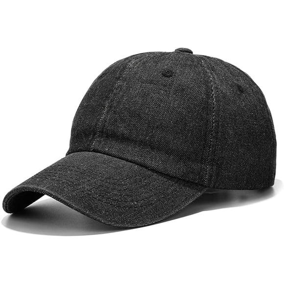Washed Baseball Cap Distressed Denim Cotton Dad Hat Adjustable Polo Trucker Unisex Style Hat