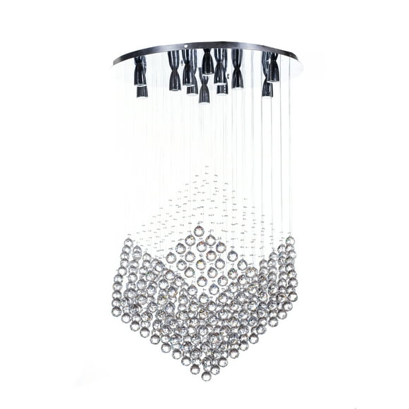 Candil de Cristal Cortado Gamalux Williams Krystal 12 Luces