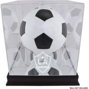 LA Galaxy Mahogany Team Logo Soccer Ball Display Case