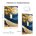 thumbnail image 3 of Balery Moonlit Golden Tree Peacock for Duplex Wall Plates Kit, Electrical Outlet Covers, Standard Size 1-Gang 5.0" x3.0", Electric Receptacle Plug Covers-Style T, 3 of 6
