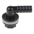 thumbnail image 2 of Pipe Fitting Plastic Water Tank Connector Elbow Adapter for Rain Barrels Aquariums Ponds or Small Water Tanks Black, 2 of 9