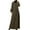 Brown, variant on Lindreshi Fall Dresses for Women 2025 Homecoming Dresses Long Sleeve Neck Belt Dress Dress Solid Robe Vintage Elegant Kaftan Fashion