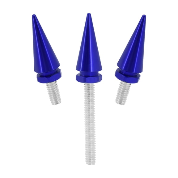 3 Blue Fairing Windshield Spike Windscreen Scews Fit For Harley Electra FLHT 14 