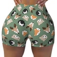 thumbnail image 2 of Logiee Animal Heads Print Women's Biker Shorts,Workout Gym Shorts,Scrunch Shorts,Tummy Control Hidden Scrunch Running Yoga Shorts-X-Large, 2 of 8