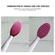 thumbnail image 4 of Seitruly Cepillo de labios exfoliante Cepillo de limpieza de nariz Labio de silicona de doble cara Cuerpo del baño Violeta Seitruly CE000211-04, 4 of 6