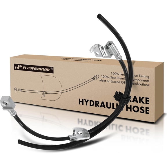 A-Premium Front Passenger Brake Hydraulic Hose Compatible with Ford and Lincoln Models - Expedition 2002-2004 4.6L 2002-2006 5.4L, Navigator 2002-2006 5.4L, 4WD - Replace# 2L1Z2078BB
