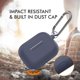 thumbnail image 5 of RV Funda de silicona para Airpods Pro, funda protectora antiarañazos, compatible con Airpods Pro 2019, funda a prueba de golpes para Apple AirPods Pro (con mosquetón, azul medianoche) Rojo Verde, 5 of 5