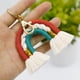 thumbnail image 4 of Llavero de macramé Salvador con borlas tejidas arcoíris, 4 of 8