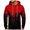 Red, variant on Men's Loose Fit Hoodie with Watercolor Print, Casual Long Sleeve Pullover Sweatshirt, Soft Brushed Fleece for Streetwear, Winter Comfort, Christmas Holiday Season,Black,L