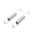 thumbnail image 1 of 2pcs Resorte con Ganchos Metal Plateado Muelle del Soporte Apoyo de Pie para Moto GS125, 1 of 1