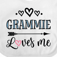 thumbnail image 4 of Inktastic Grammie Loves Me Arrow Childs Boys or Girls Baby Bib, 4 of 4