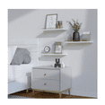 thumbnail image 5 of Repisas Flotantes  Madera Estantes 3pcs Malubero, Blanco, 5 of 5