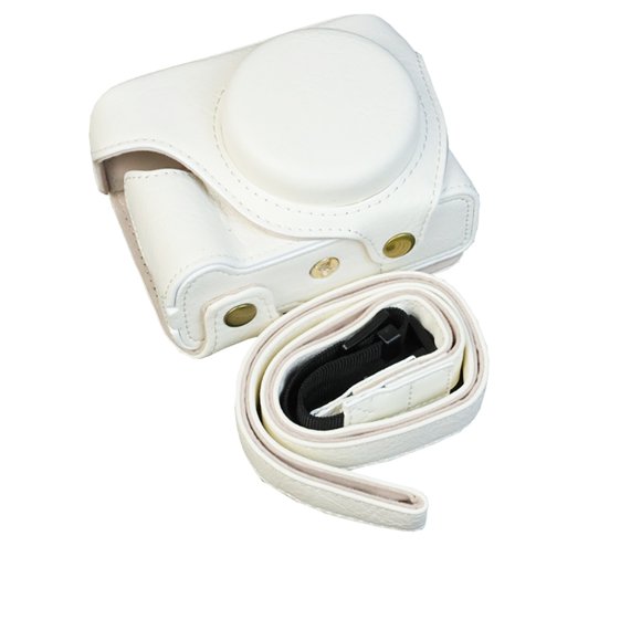 GadgetCom Replacement Camera Bag Compatible with Canon PowerShot V1 , PU Leather Protective Cover Case Shell With Strap