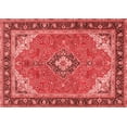 thumbnail image 1 of Ahgly Company Indoor Rectangle Medallion Red Traditional Area Rugs, 7' x 9', 1 of 4