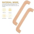 thumbnail image 4 of ORDDIART 8pcs Cabinet Knobs Wood Color Furniture Hardware for Homeowners, 4 of 5
