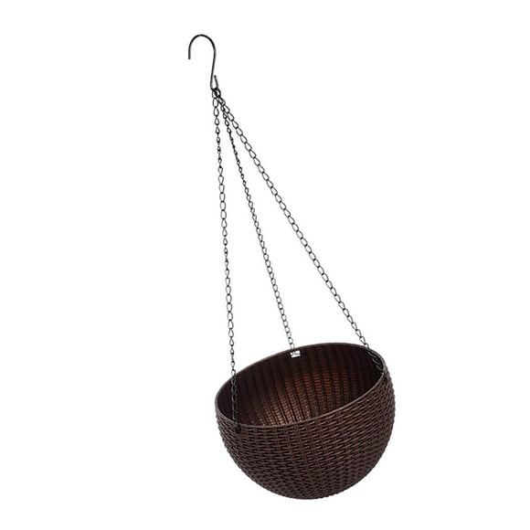 Cesta colgante para plantas de worldwidelectro, colgante decorativo moderno para interiores marrón Cola Maceta colgante