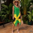 thumbnail image 2 of Yuyamidu Matching Outfits for Couples Jamaica Flag Dress for Women Trendy Asymmetrical Dress Mens Flag Shirt Button Down Shirt Men Short Sleeve Shirts, 2 of 7