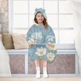 thumbnail image 7 of BZSMCE Wearable Blanket Hoodie Fashion Young Life Amid White Blossoms Home Wear, 7 of 7