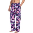 thumbnail image 6 of Salouo Skull mushroom colorful cute Print Pajama Pants for Men, Lounge Pants Elastic Waistband Casual Men's sleepwear Loungewear Sleep Pajama Pant -Large, 6 of 7