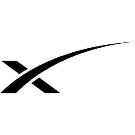 SpaceX Logo Vinyl Decal - 6 Inch Black