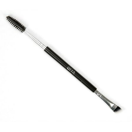 OFFA Beauty - Duet Angled Liner & Spoolie. Professional Cosmetic Makeup Brush, Cruelty Free, Vegan, Ultra Soft