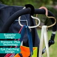 thumbnail image 2 of BuggyGear Stroller Heart Hook - Silver Aluminum/Black Foam, 2 of 10