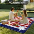 thumbnail image 4 of Independence Day Outdoor Rug for Patio/Deck/Porch, Non-Slip Large Area Rug 6 x 9 Ft, American Flag Patriotic Star Red Striped Indoor Outdoor Rugs Washable Area Rugs, Camping Rug Carpet Runner, 4 of 8