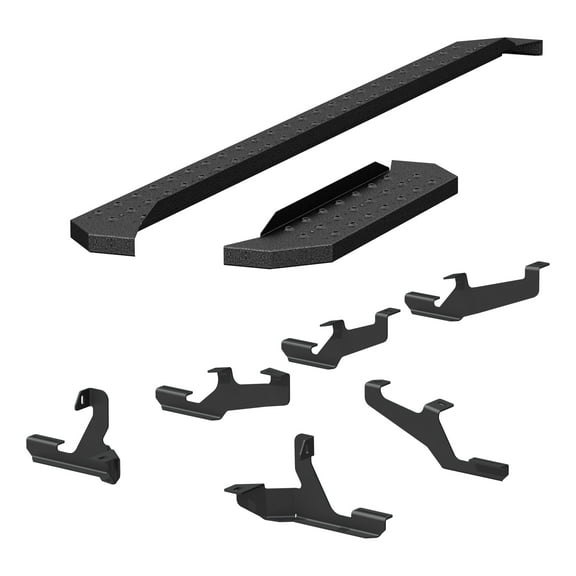 ARIES 2055539 RidgeStep Black Steel 36, 96-Inch Cargo Van Running Boards, Select Ram ProMaster 2500, 3500