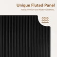 thumbnail image 4 of 64'' Modern Fluted Buffet Sideboard Cabinet with Storage, Large Storage Cabinet with Adjustable Shelves, Press-Spring Door Console Table for Living Room Dining Room Entryway 31.5" H, Black, 4 of 9