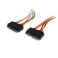 thumbnail image 2 of axGear 12'' Male to Female 7+15 Pin Serial SATA Data Power Combo Extend Extension Cable, 2 of 5