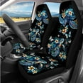 thumbnail image 2 of Binienty Sea Turtle Automotive Seat Covers Full Set Tropical Floral Girly Car Seat Covers Front And Backseat 14 Pieces Auto Interior Accessories Set Washable Easy to Install Carseat Protectors, 2 of 8