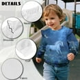 thumbnail image 6 of DISNIMO Horse Floral Printed Sweatshirt for Toddler Girl Crewneck Pullover Tops Long Sleeve T-Shirts Comfy Sweater 1-2 Years, 6 of 7