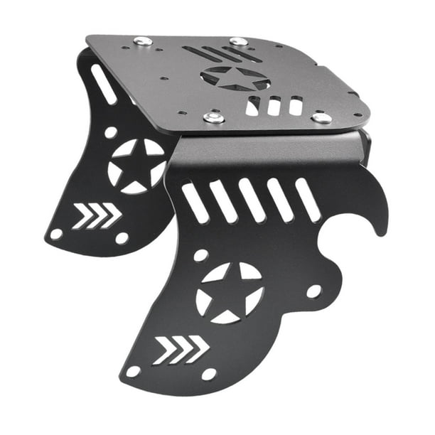 Cojín del asiento del portaequipajes trasero de motocicleta, portaequipajes trasero corto para motocicleta Escribe