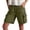 Army Green, variant on Omexry Cargo Shorts for Women Plus Size WomenS Solid Color Summer Work Pants with Elastic Waist and Pocket Short Length Khaki XXL
