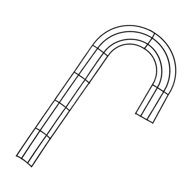 Marco de corona de alambre Aro de corona Suministros para hacer coronas en forma de J Anillos de corona para 40cm