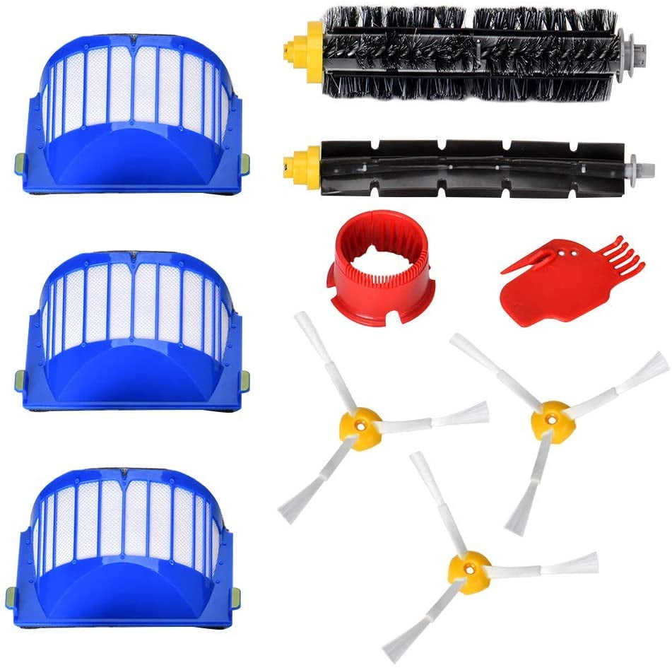Replacement Accessories for iRobot Roomba 600 Series 16 pieces Replacement Parts Kit for 605 615 616 620 621 630 635 650 652 660 665 671 680 690 691 695 