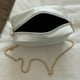 thumbnail image 2 of Bolsa De Hombro Bolso de mensajero a cuadros Cadena de moda Bolsas de hombro cuadradas pequeñas para el trabajo (Blanco), 2 of 8