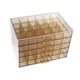 thumbnail image 3 of Caja de almacenamiento de joyas de acrílico con purpurina y diamantes de imitación para decoración de uñas, 120 unidades marrón claro, 3 of 7