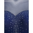 thumbnail image 7 of TiaoBug Womens Gymnastic Leotard Sheer Mesh Full Body Long Sleeve Figure Skating Dance Bodysuit Navy Blue S, 7 of 7