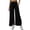 *5-Black, variant on VBVC Women's Button-Down Gingham Pants,Breathable Pants for Women,Ladies High Waisted Pleated Trousers with Pockets,Black,S-2XL