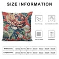 thumbnail image 5 of BANET Pillow Case Asian Inspi Throw Pillow Cover Flower Decorative Pillowcase for Sofa Living Room Bedroom 22x22in, 5 of 5