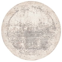 SAFAVIEH Amsterdam Nixon Abstract Area Rug, Beige/Grey, 6'7" x 6'7" Round