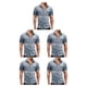 thumbnail image 3 of Camisa vaquera fina Sonducket para Hombre Pantalones Vaqueros Elásticos Ligeros Ajustados Manga Corta con Cierre de Botones, 3 of 6
