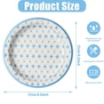 thumbnail image 3 of DTFMZOV 50ct Blue Diamond Floral Paper Plates, 8.5" Decorative Cake Dessert Plates for Party, Baby Shower Birthday Tea Party, 3 of 10