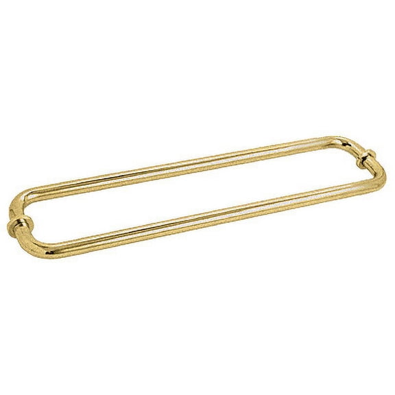 CRL BM18X18SB Satin Brass 18" BM Series Back-to-Back Tubular Towel Bars with Metal Washers