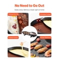 thumbnail image 6 of VEVOR Hot Pot with Grill, 2200W 2-in-1 Electric Smokeless Grill and Hot Pot, Korean BBQ Shabu Shabu Hotpot with Separate Dual Temperature Control, Non-stick Pan, for 1-6 People Family Dinning, 6 of 9