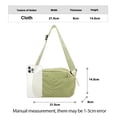 thumbnail image 3 of Lightweight fabric crossbody bag with multiple zippered pockets, 3 of 8