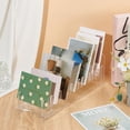 thumbnail image 2 of Expositor de tarjetas navideñas de 15 ranuras, expositor portátil de pegatinas, organizador de postales de acrílico transparente, expositor de tarjetas, 2 of 6
